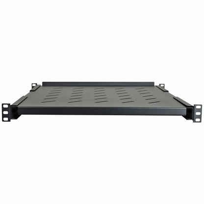 Aeons Universal 1U Rack Mount Vented 4-Post Fixed Shelf, Adjustable Mounting, 22-inch Depth