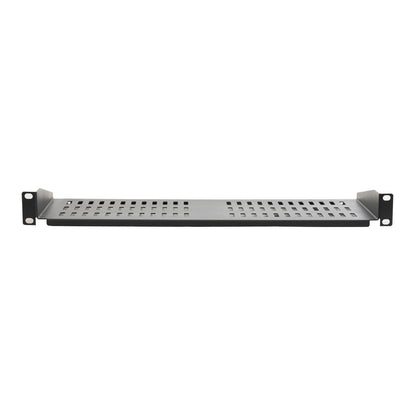 Aeons Universal 1U Rack Mount Vented Cantilever Shelf, 10-inch Depth, 2-Pack