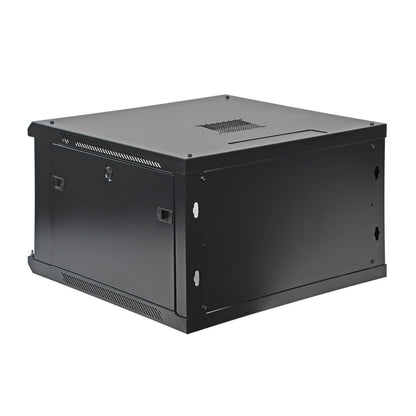 Aeons Pro Series 6U Wall-Mount Rack Cabinet, Mid-Depth, Vented Door
