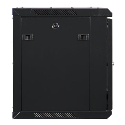 Aeons Pro Series 9U Wall-Mount Rack Cabinet, Switch-Depth, Glass Door