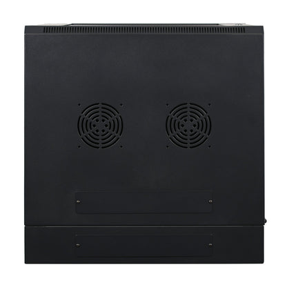 Aeons SB Series 12U Wall-Mount Network Cabinet, Hinged Swing-Out, Mid-Depth, Glass Door
