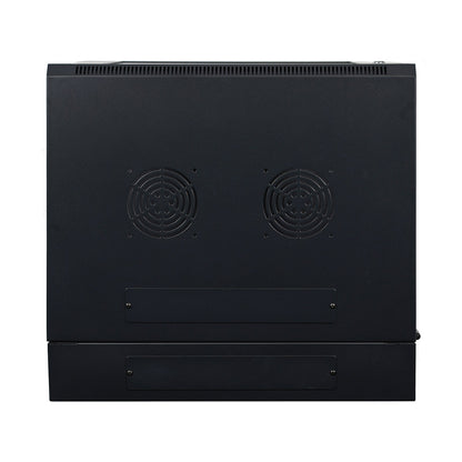 Aeons SB Series 12U Wall-Mount Network Cabinet, Hinged Swing-Out, Switch-Depth, Glass Door