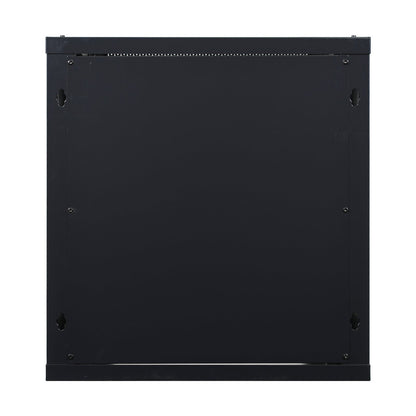 Aeons Pro Series 12U Wall-Mount Rack Cabinet, Mid-Depth, Glass Door