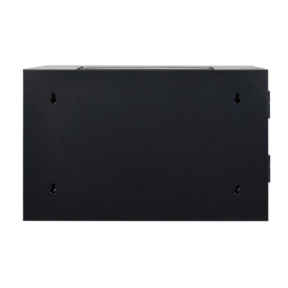Aeons SB Series 6U Wall-Mount Network Cabinet, Hinged Swing-Out, Mid-Depth, Glass Door