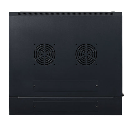 Aeons SB Series 9U Wall-Mount Network Cabinet, Hinged Swing-Out, Switch-Depth, Glass Door