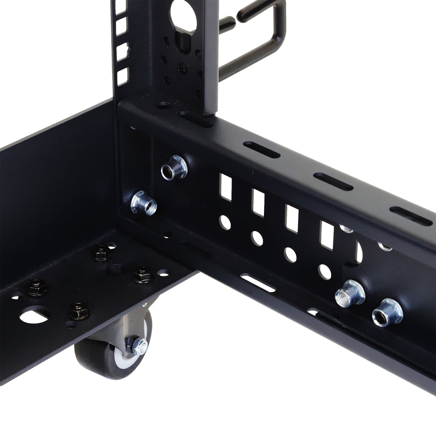 Aeons SR Series 27U 4-Post Open Frame Rack, Adjustable Depth