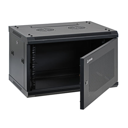 Aeons SP Series 6U Wall-Mount Rack Cabinet, Switch-Depth, Vented Door