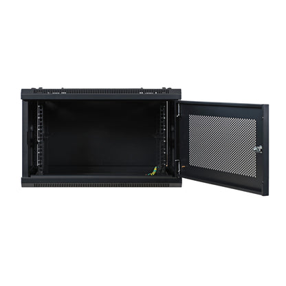 Aeons SP Series 6U Wall-Mount Rack Cabinet, Switch-Depth, Vented Door