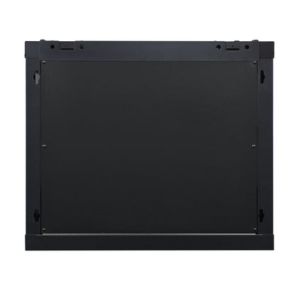 Aeons SP Series 9U Wall-Mount Rack Cabinet, Switch-Depth, Glass Door