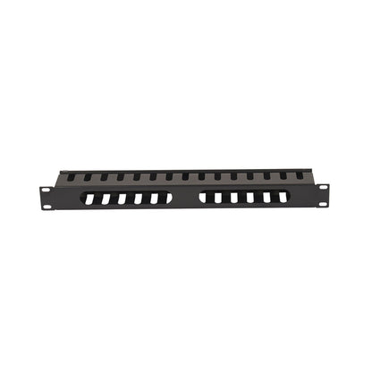 Aeons 1U Rack Mount Cable Management Horizontal Raceway with Cover, Metal Slim Design, 4 Pack