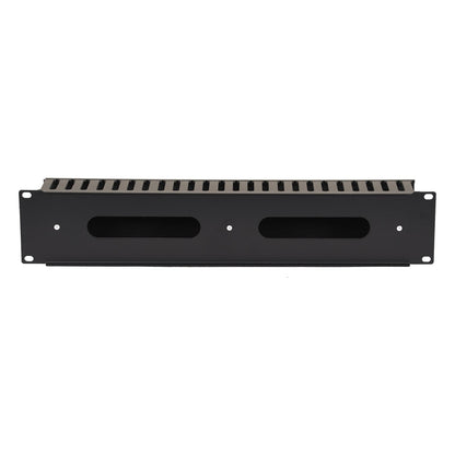 Aeons 2U Rack Mount Cable Management Horizontal Raceway with Cover, Plastic Slim Design, 2 Pack