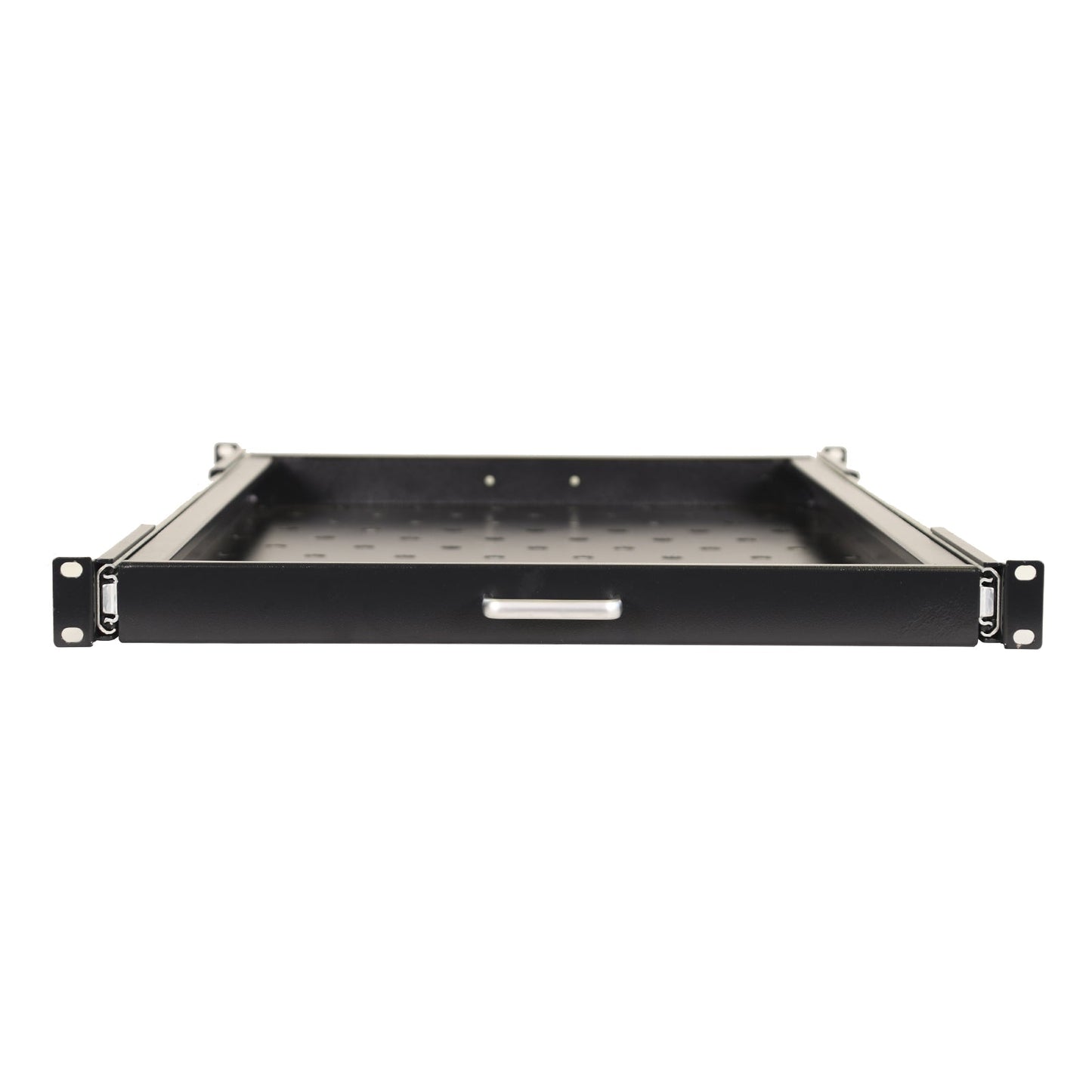 Aeons Premium 1U Rack Mount Vented 4-Post Sliding Shelf, 29-inch Depth
