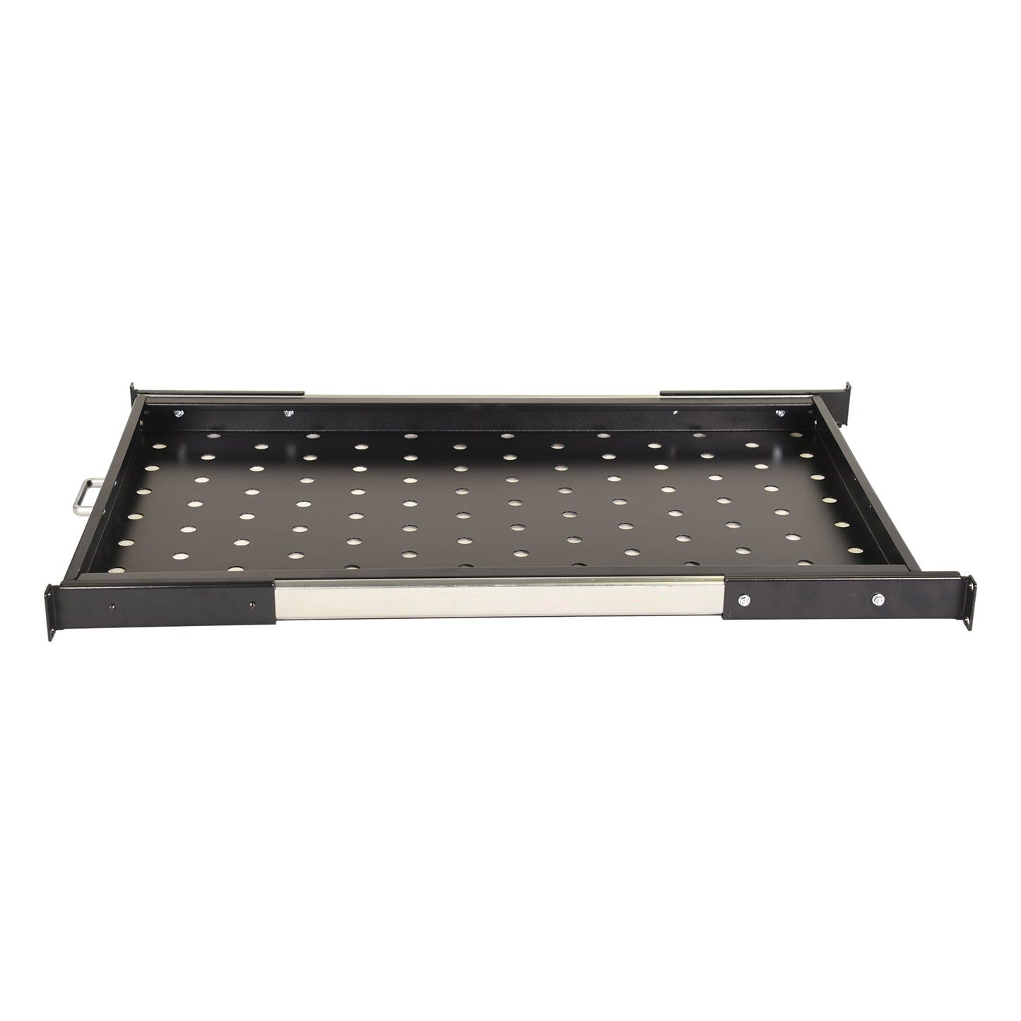 Aeons Premium 1U Rack Mount Vented 4-Post Sliding Shelf, 29-inch Depth
