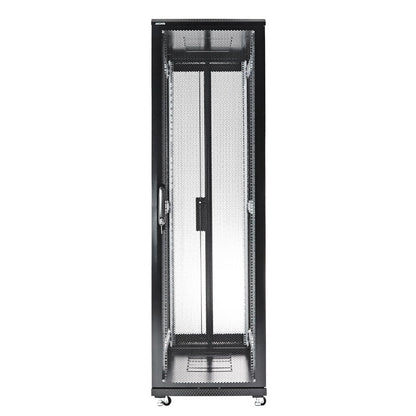 Aeons G-Series 42U Professional Server Rack Enclosure Cabinet Kit, Mid-Depth, Secure Perforated Door, Cable Management