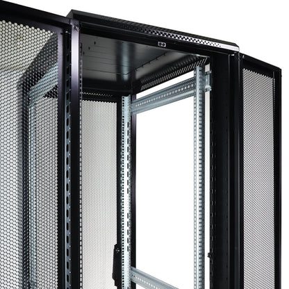 Aeons G-Series 42U Professional Server Rack Enclosure Cabinet Kit, Mid-Depth, Secure Perforated Door, Cable Management