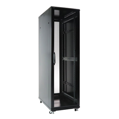 Aeons G-Series 42U Professional Server Rack Enclosure Cabinet Kit, Mid-Depth, Secure Perforated Door, Cable Management