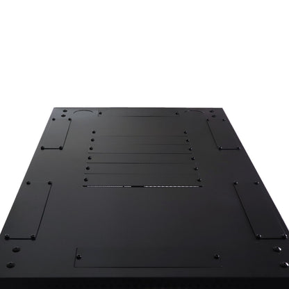 Aeons G-Series 42U Professional Server Rack Enclosure Cabinet Kit, Mid-Depth, Secure Glass Door, Cable Management