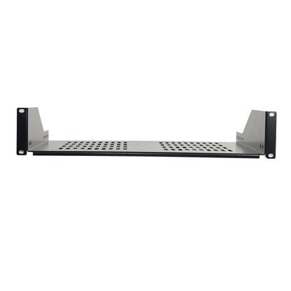 Aeons Premium 2U Server Rack Mount Vented Cantilever Shelf, 16-inch Depth, Heavy Duty