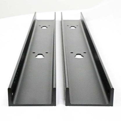 Aeons AR Series 13U 2-Post Aluminum Open Frame Rack, Black