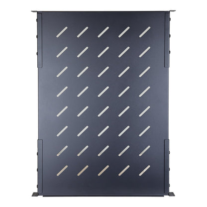Aeons Universal 1U Rack Mount Vented 4-Post Fixed Shelf, Adjustable Mounting, 26-inch Depth