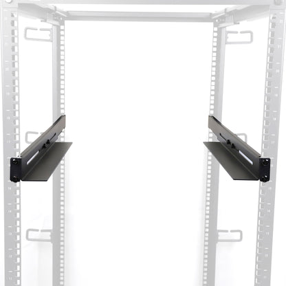Aeons Universal 1U Adjustable Rack Mount Server Shelf Rails, up to 33.5-inch Depth
