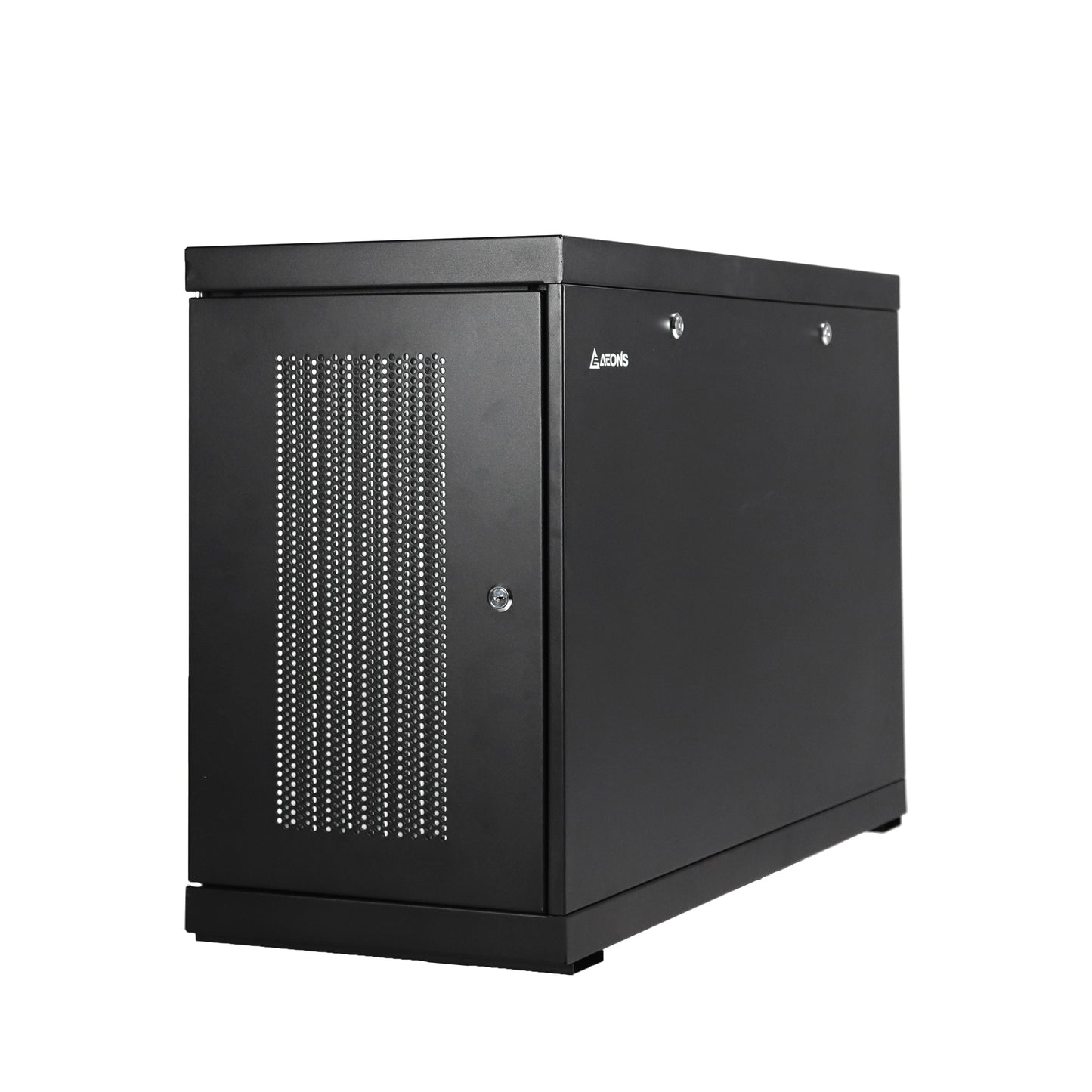 Aeons SWS Series 6U Wall-Mount Rack Cabinet, Server-Depth, Vertical/Side Mount, Assembled