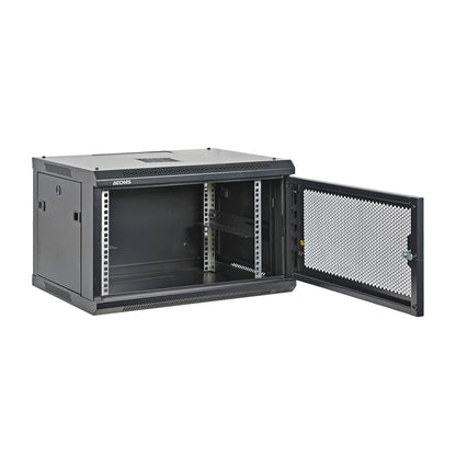 6U Wall Rack Cabinet Switch Depth Vented Door