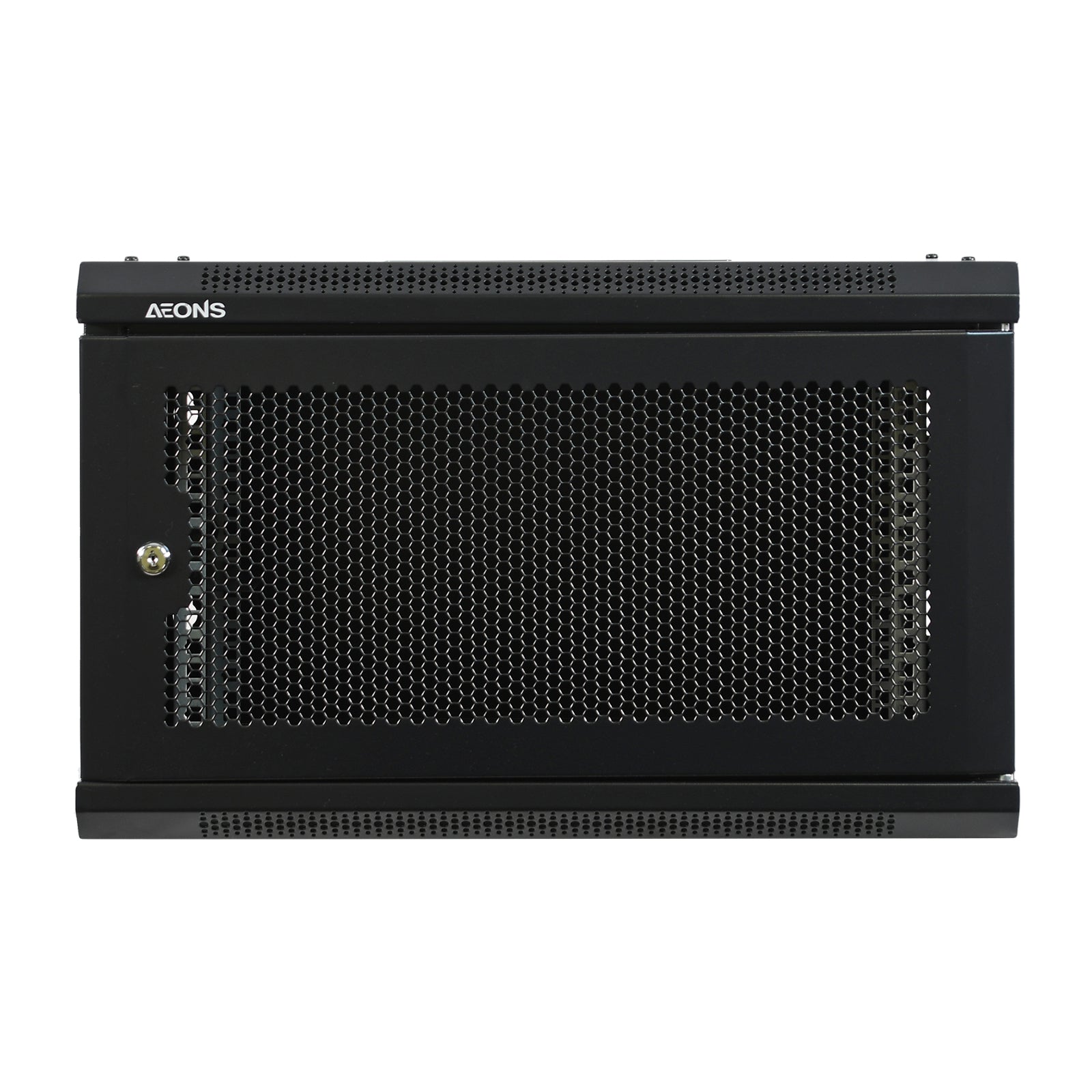 6U Wall Rack Cabinet Switch Depth Glass Door