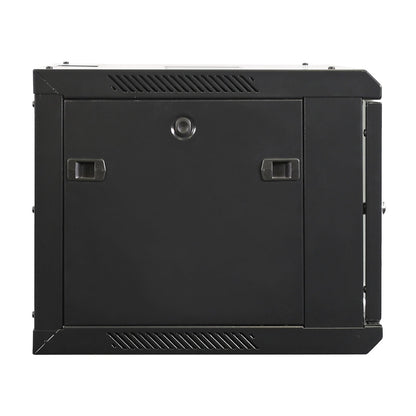 6U Wall Rack Cabinet Switch Depth Glass Door