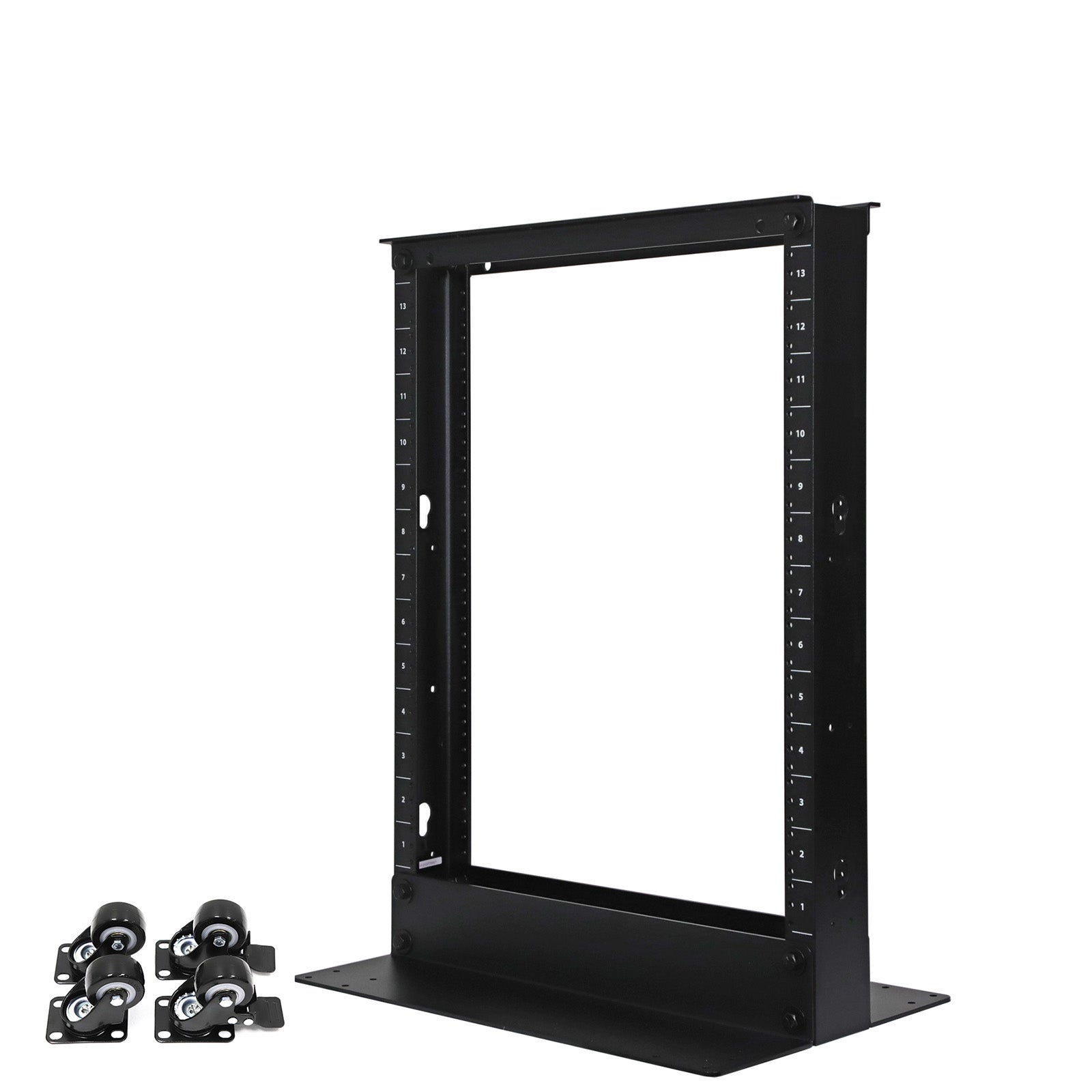 Aeons AR Series 13U 2-Post Aluminum Open Frame Rack, Black – Aeons ...