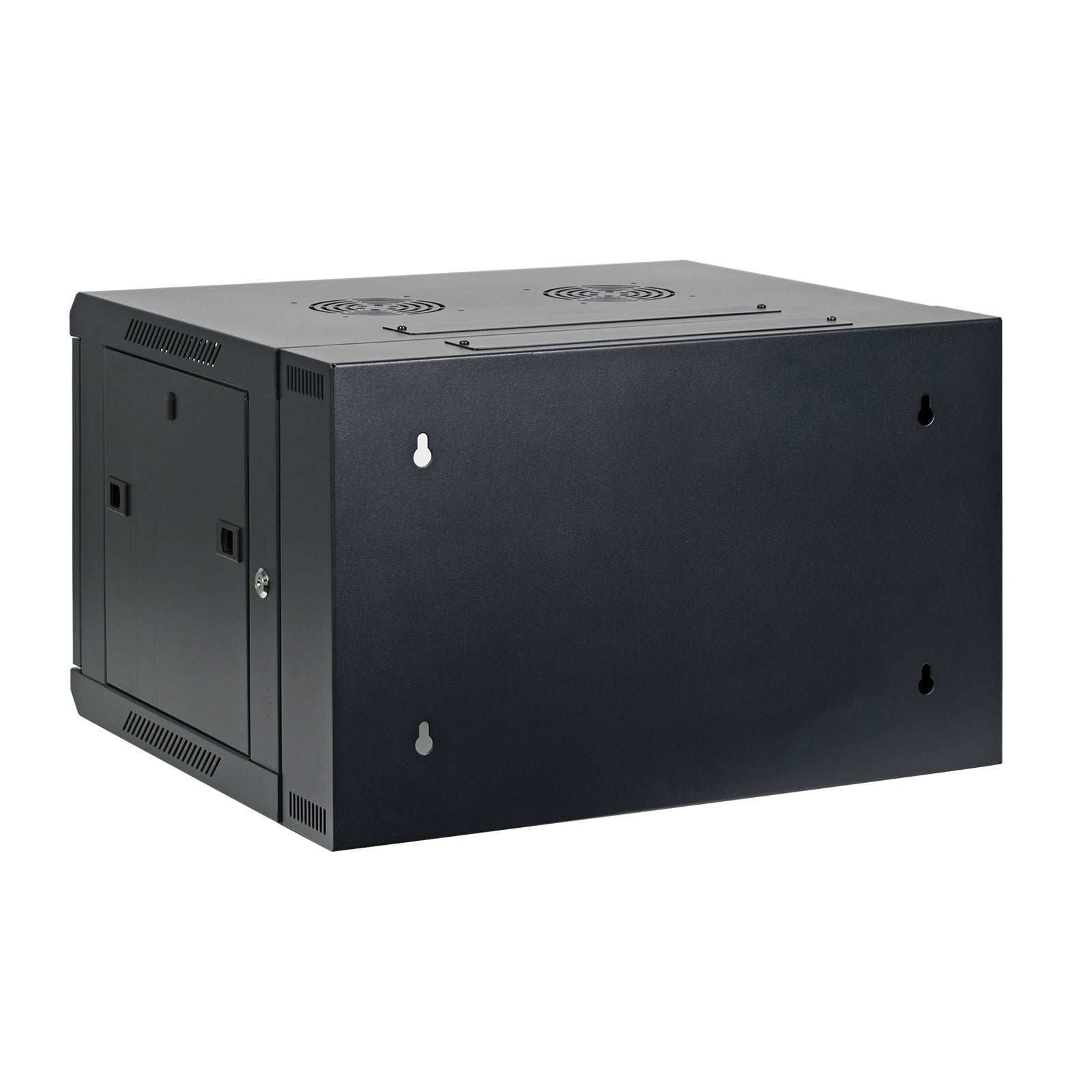 Aeons SB Seires 6U Wall-Mount Network Cabinet, Hinged Swing-Out, Switch-Depth, Vented Door
