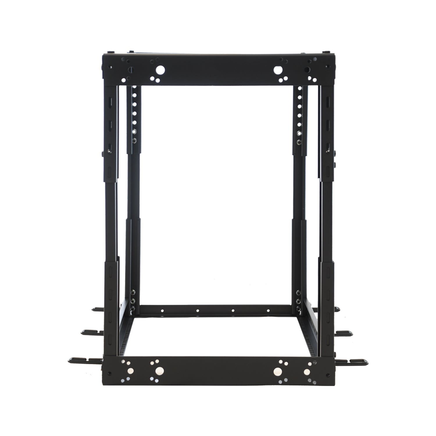 Aeons SR Seires 15U 4-Post Open Frame Rack, Adjustable Depth