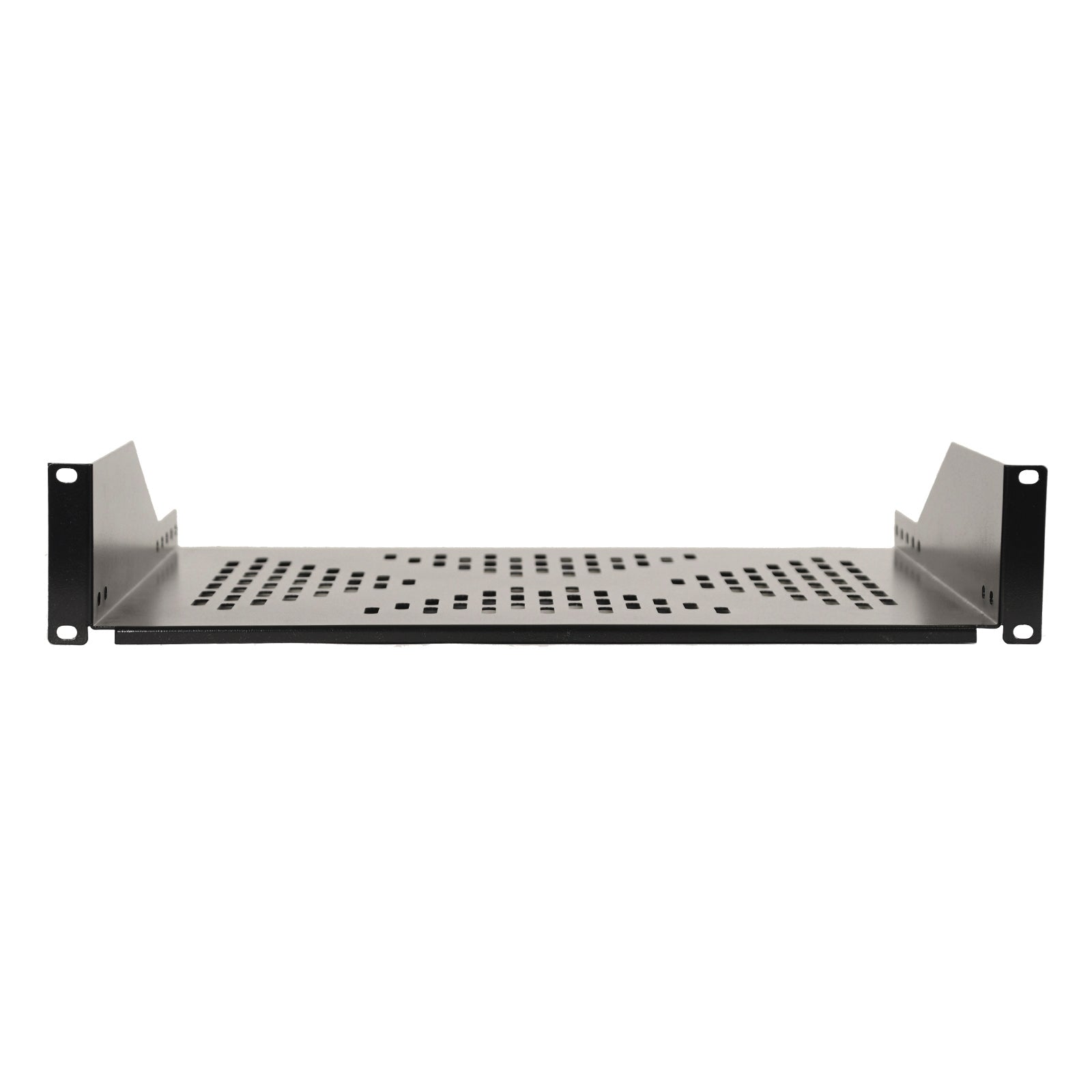 Aeons Premium 2U Server Rack Mount Vented Cantilever Shelf, 16-inch Depth, Heavy Duty