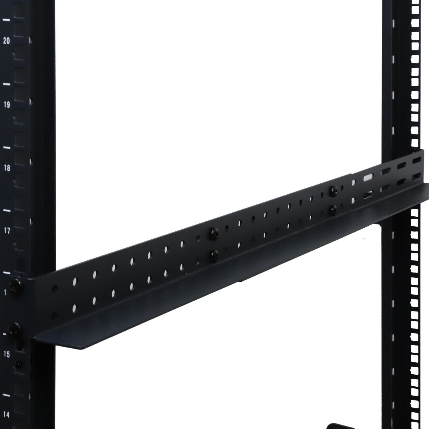 Aeons Universal 1U Adjustable Rack Mount Server Shelf Rails, up to 40-inch Depth