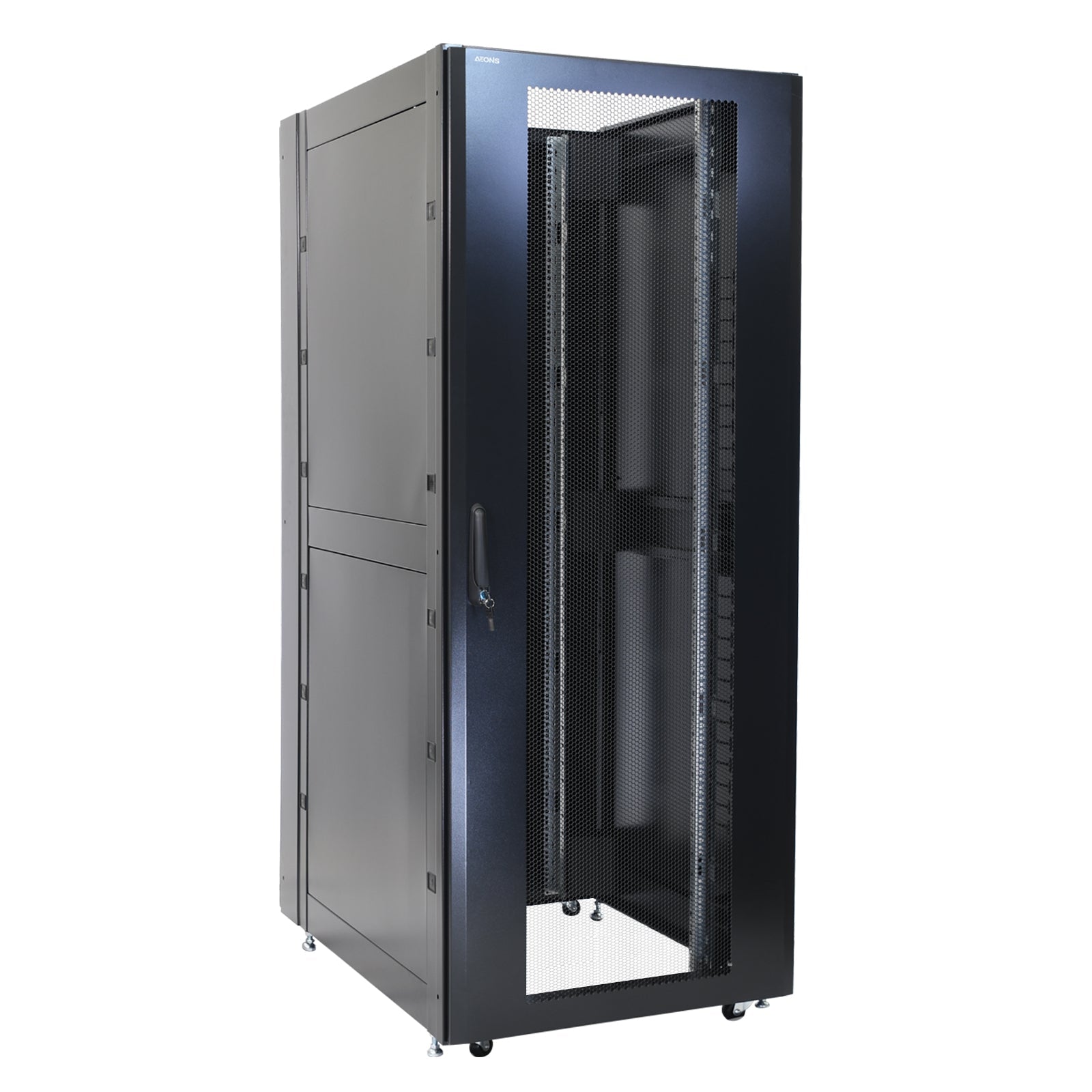 Aeons NetMax PF Seires 42U Premium Server Rack Enclosure Cabinet, Server-Depth Extra-Wide, Secure Modular Data Center