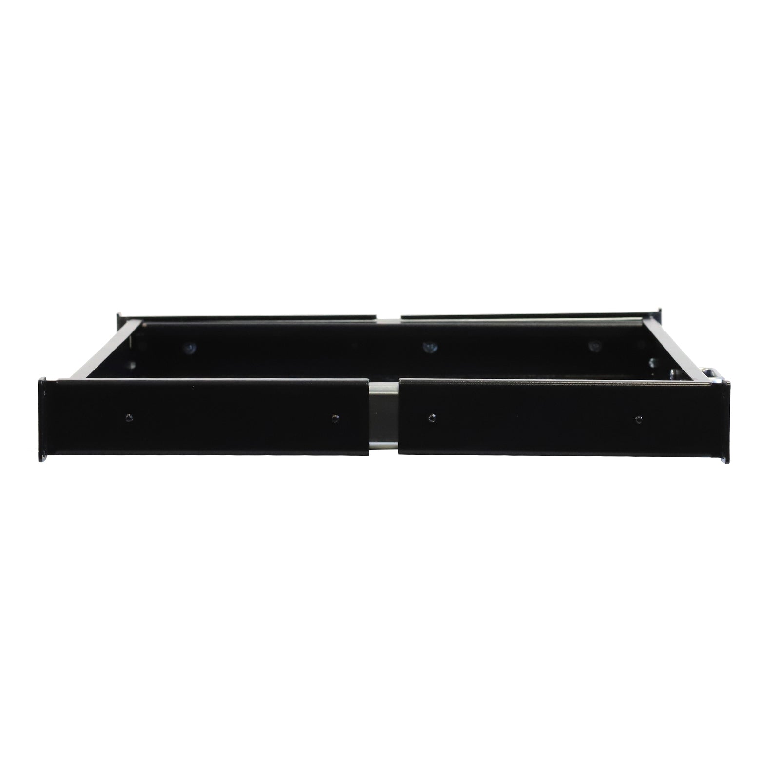 Aeons Premium 1U Rack Mount Vented 4-Post Sliding Shelf, 14-inch Depth, 2-Pack